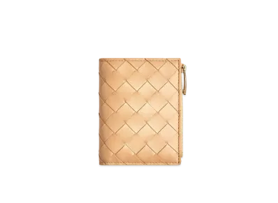 Bottega Veneta Bifold Zipped Wallet "Almond"