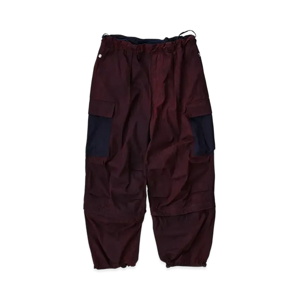 NICENESS Claude.H Solid Cargo Pants "Red/Navy"