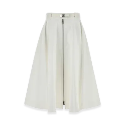 PRADA Women's Twill Skirt "White"