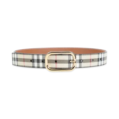 Burberry Women's Check Belt "Beige"