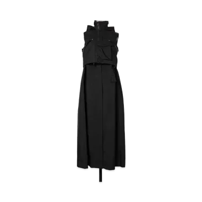 sacai / ACRONYM TRENCH DRESS "Black"