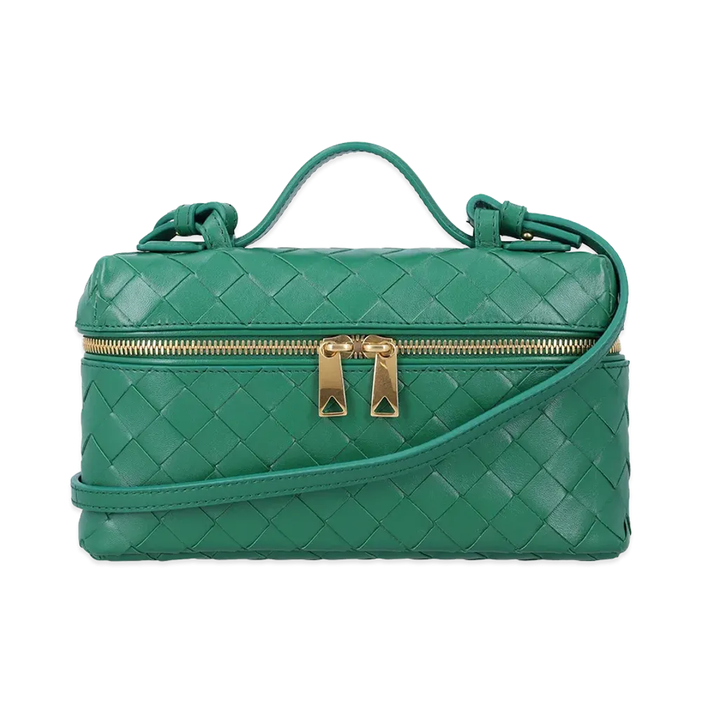 Bottega Veneta Women's Leather Mini Bang Bang Handbag "Green"