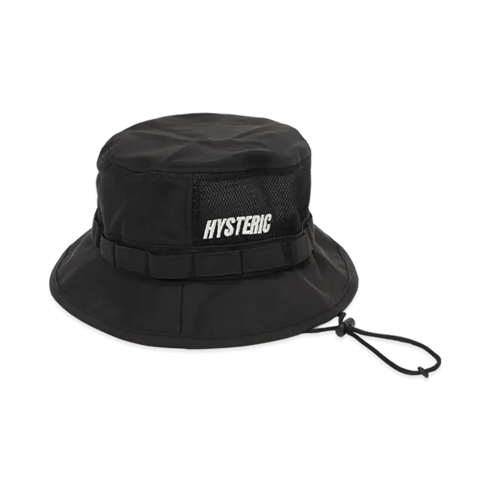 HYSTERIC GLAMOUR Logo Embroidered Adventure Hat "Black"