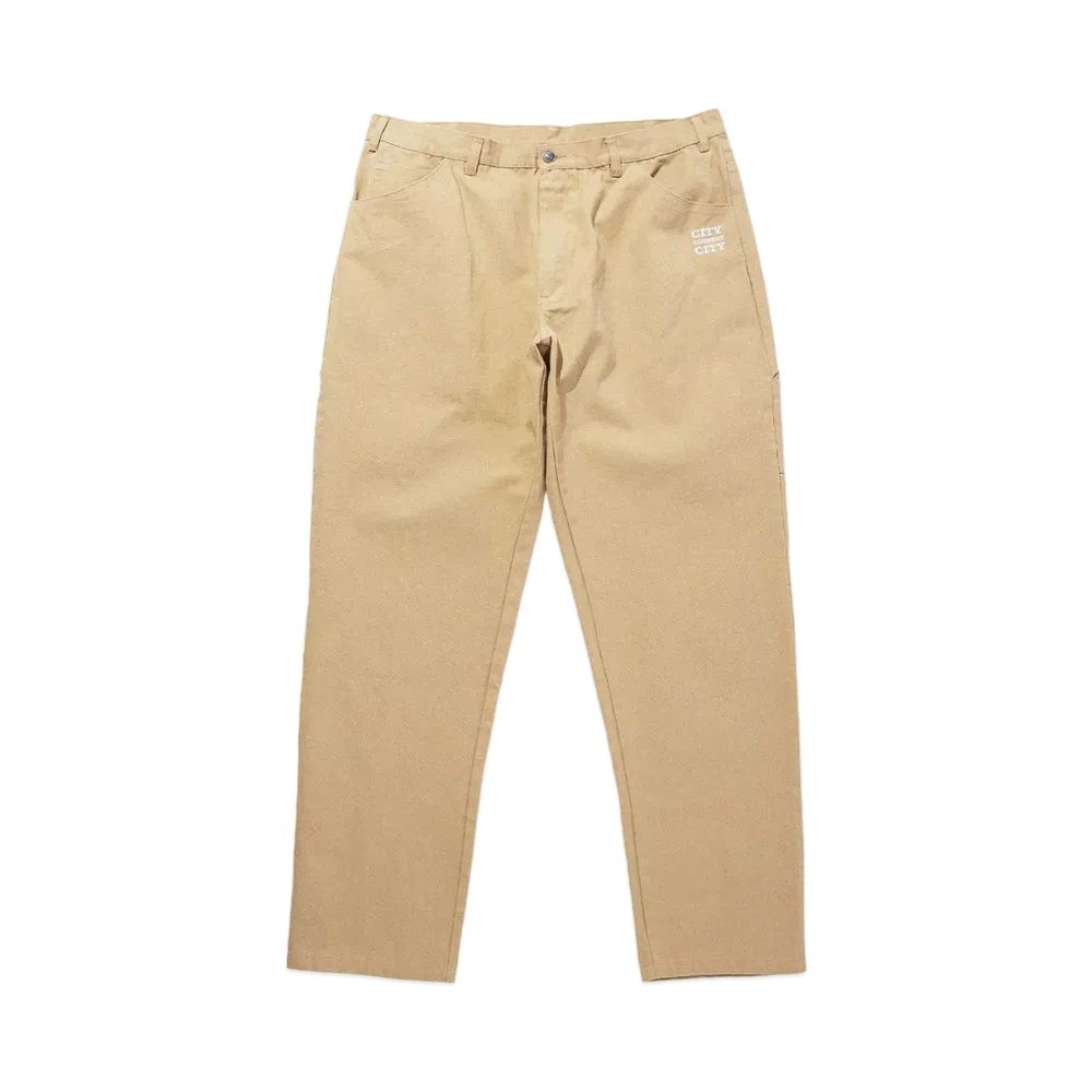 CITY COUNTRY CITY CANVAS BAGGY PANTS "COFFEE"