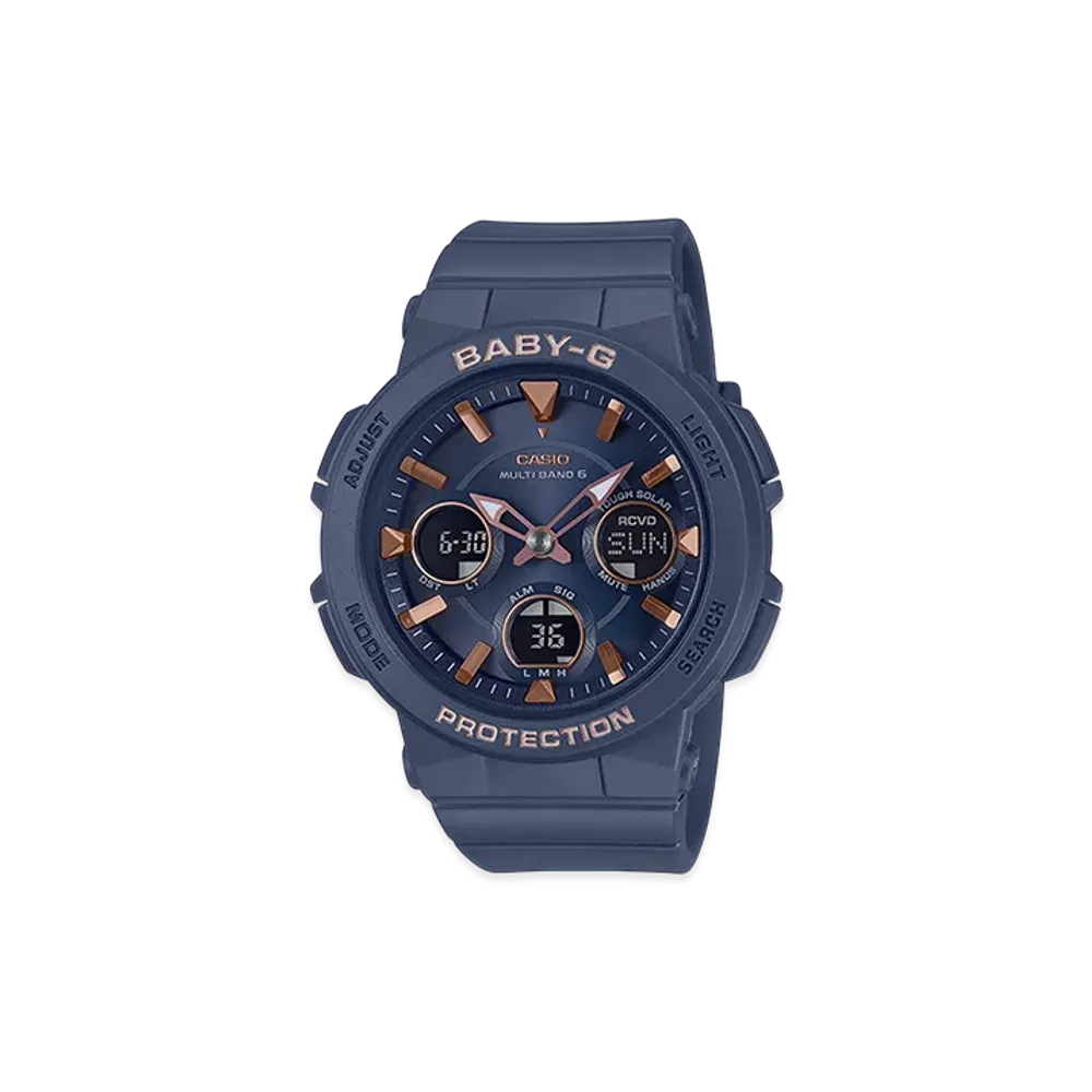 Casio G-Shock Radio Solar Analog-Digi L Watch "Navy"