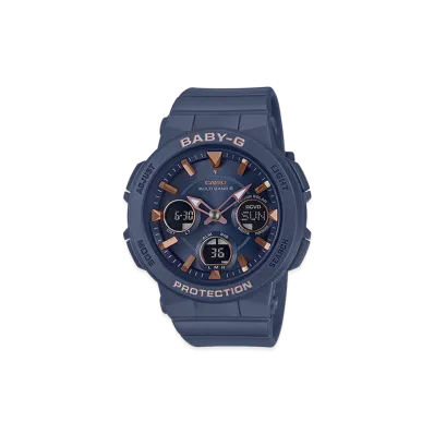 Casio G-Shock Radio Solar Analog-Digi L Watch "Navy"