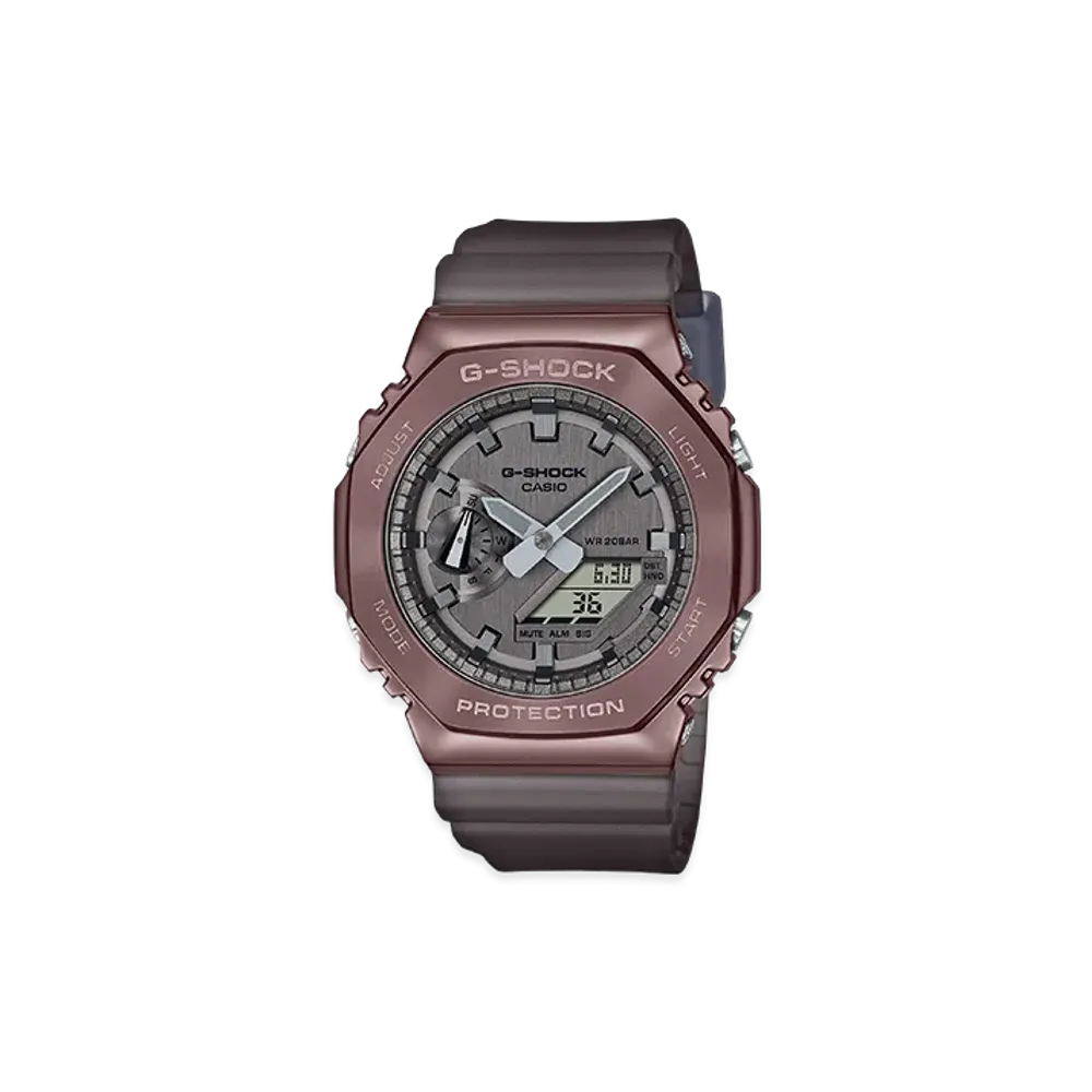 Casio G-Shock Midnight Fog 2100 Series Analog-Digi M Watch "Brown/Comb"
