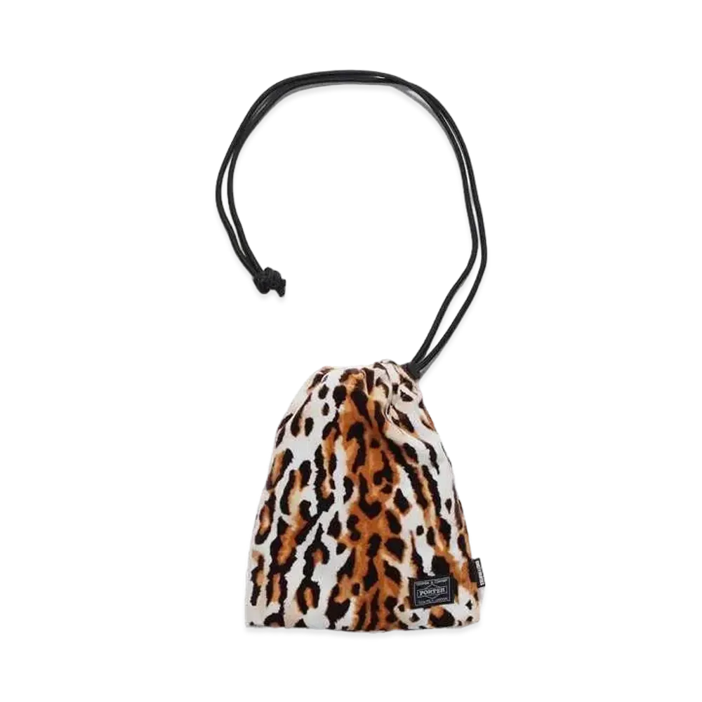 WACKO MARIA PORTER / Velvet Shoulder Pouch "Leopard 2"