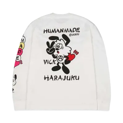 HUMAN MADE VICK LONG SLEEVE T-SHIRT "White"