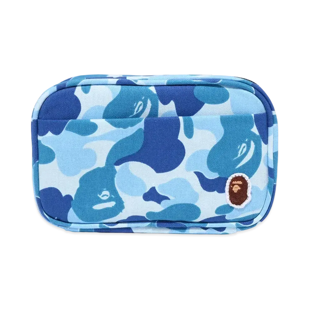 A BATHING APE ABC Camo Gadget Pouch "Blue"