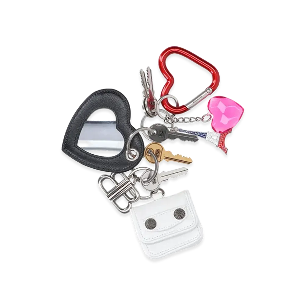 BALENCIAGA Women's Keychains "White"