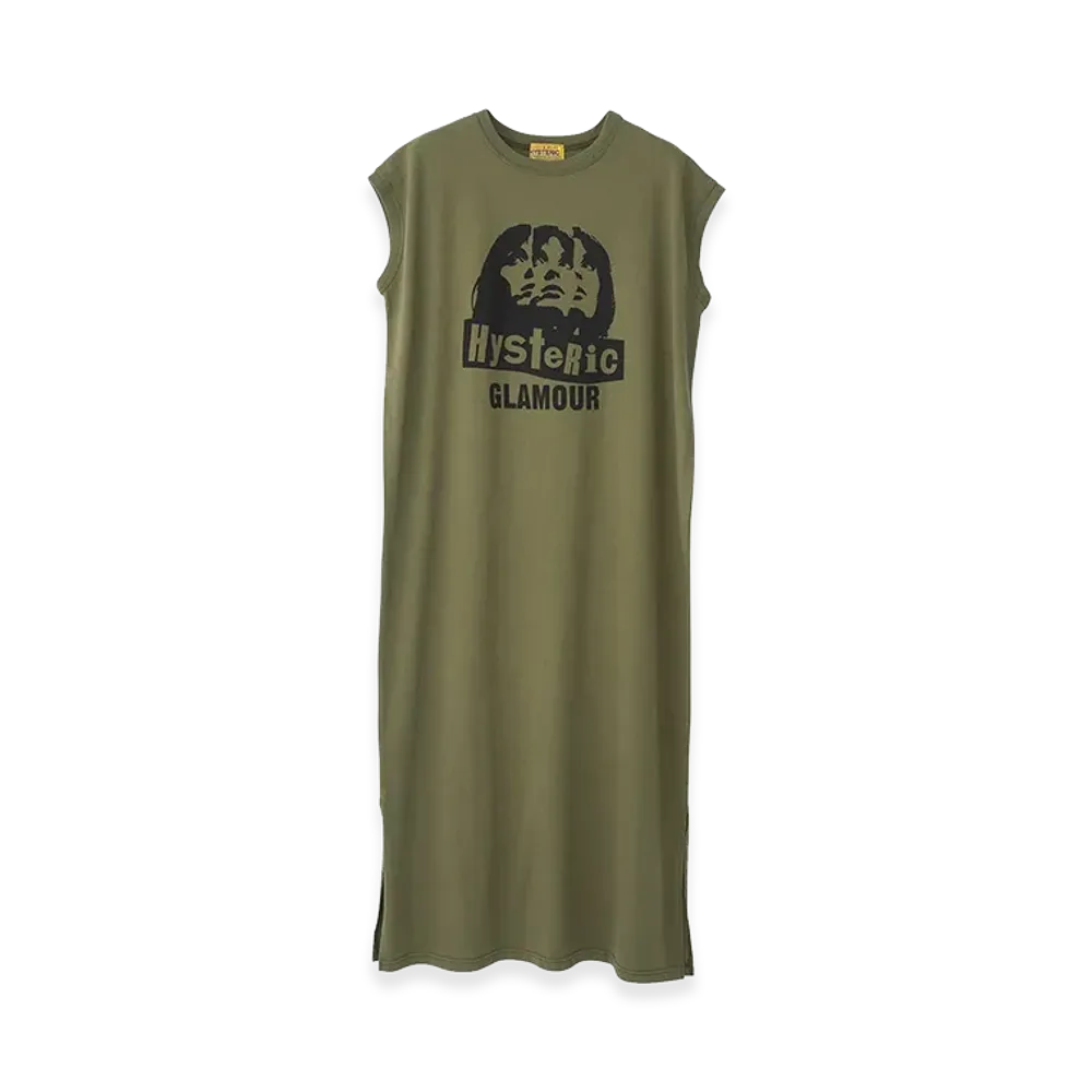 HYSTERIC GLAMOUR Women's MULTI WOMAN Dress "Khaki"