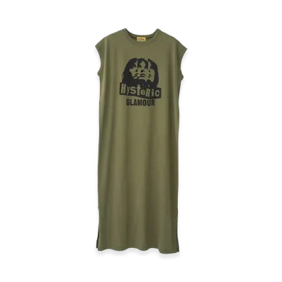 HYSTERIC GLAMOUR Women's MULTI WOMAN Dress "Khaki"