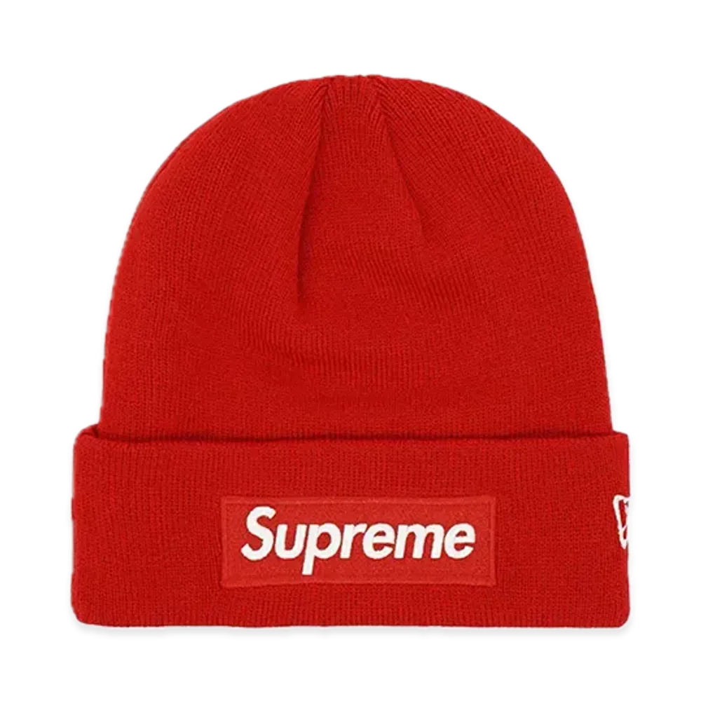 Supreme New Era Box Logo Beanie "Red" (23FW)