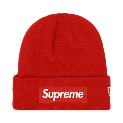Supreme New Era Box Logo Beanie "Red" (23FW)