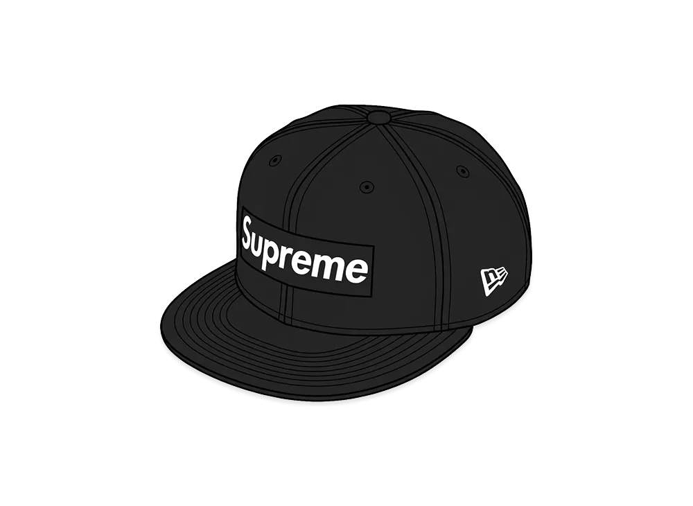 Supreme Ghostface Box Logo New Era "Black"