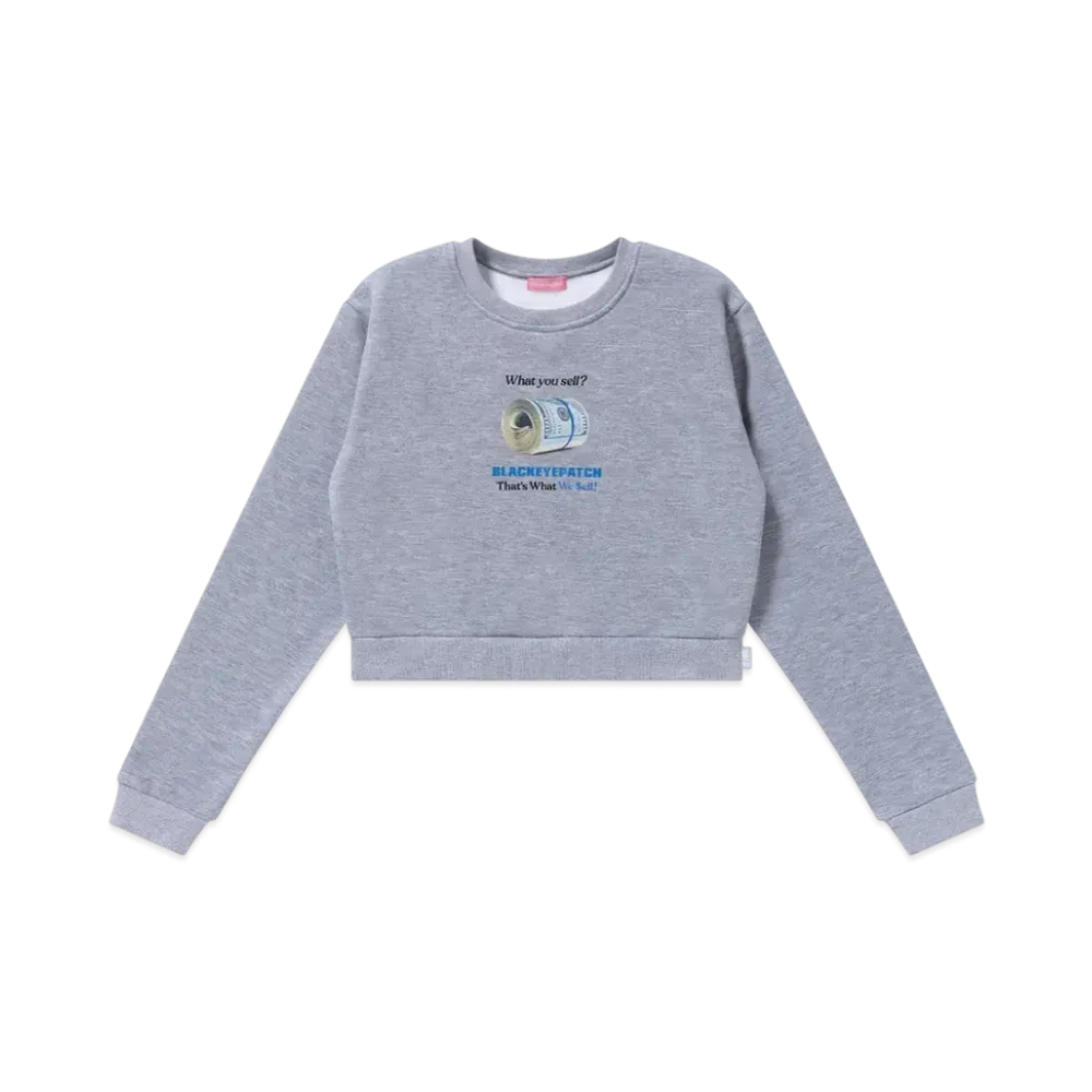 BlackEyePatch What We Sell Crew Sweat "Heather Gray"