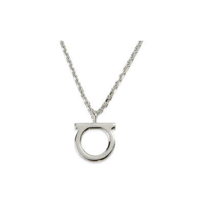 Salvatore Ferragamo Necklace Women Gancini Icon Motif "Silver"