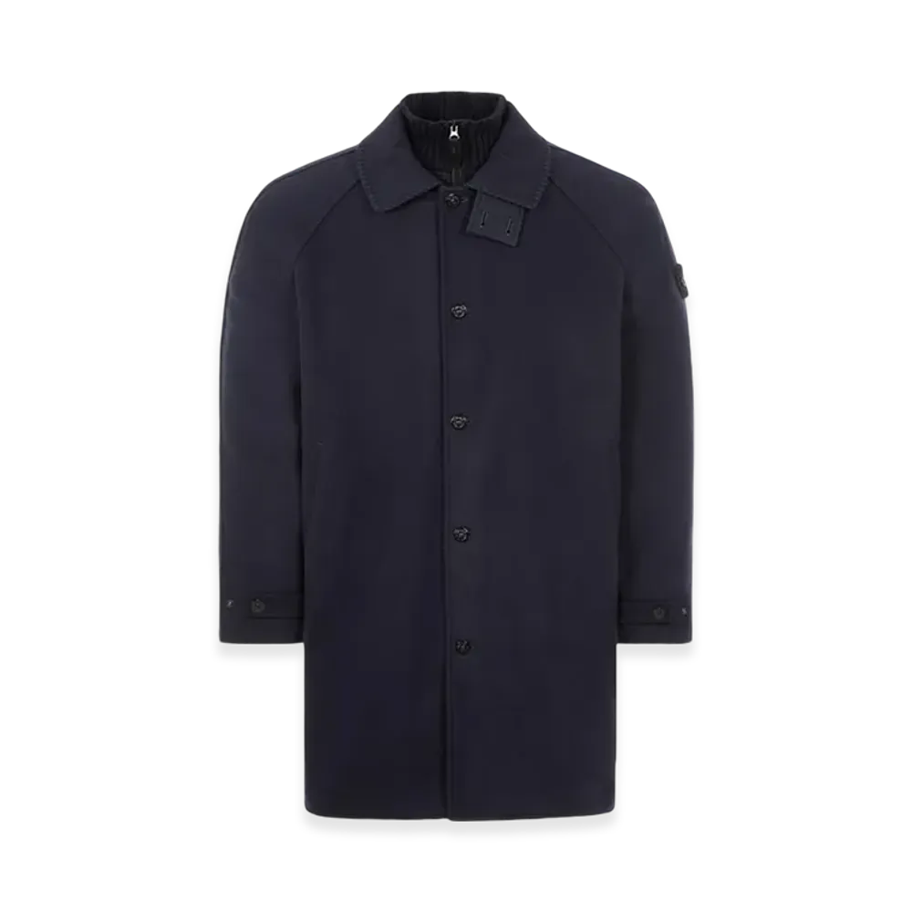 Stone Island 71230 Panno Speciale Special Military Specification Nylon Canvas Padded Coat - 23FW "Marine Blue"