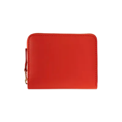 COMME des GARCONS Wallet Colored Leather Wallet "Red"
