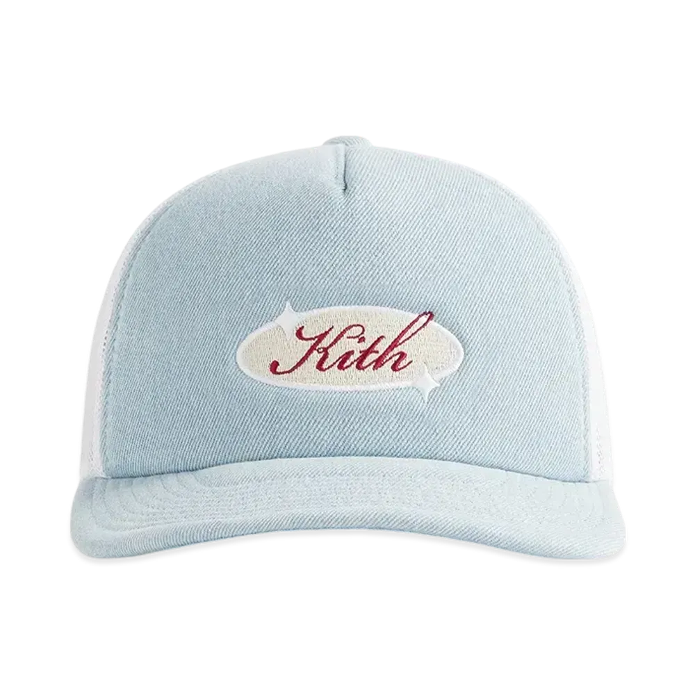 Kith Denim Nolan Trucker Hat "Light Indigo"