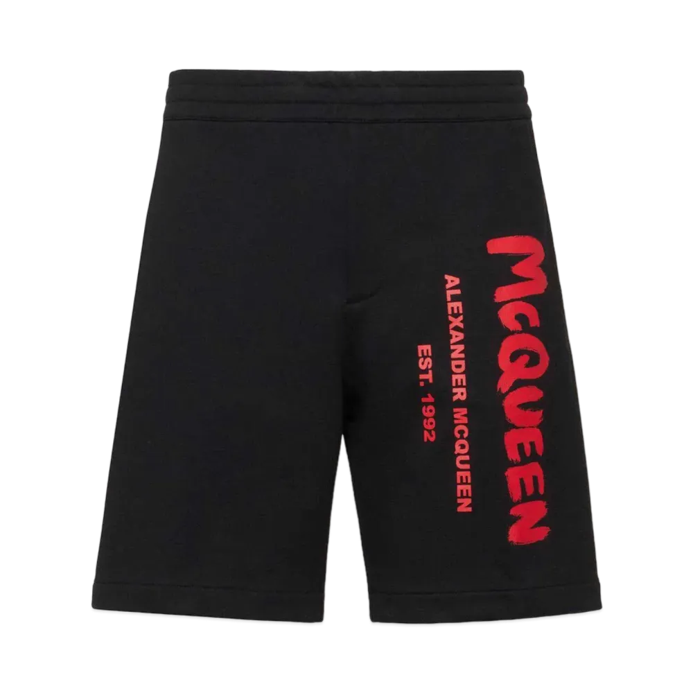 Alexander McQUEEN McQueen Graffiti Shorts "Black"