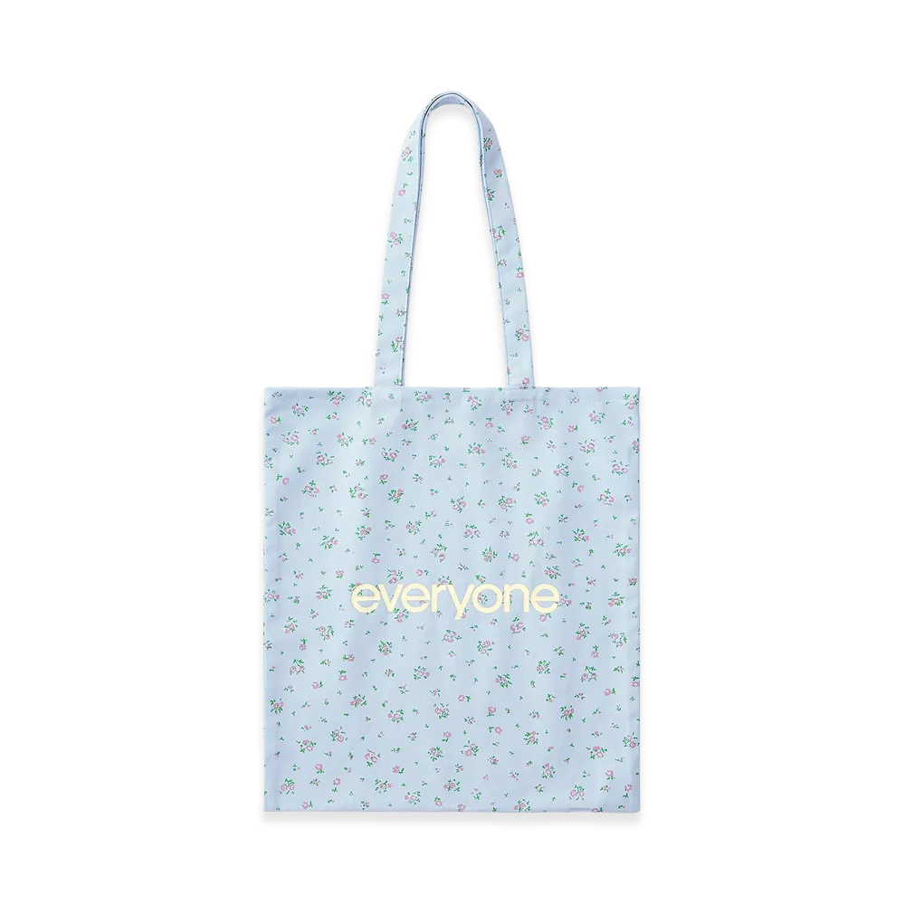 everyone Flower Logo Tote Small "Sax"