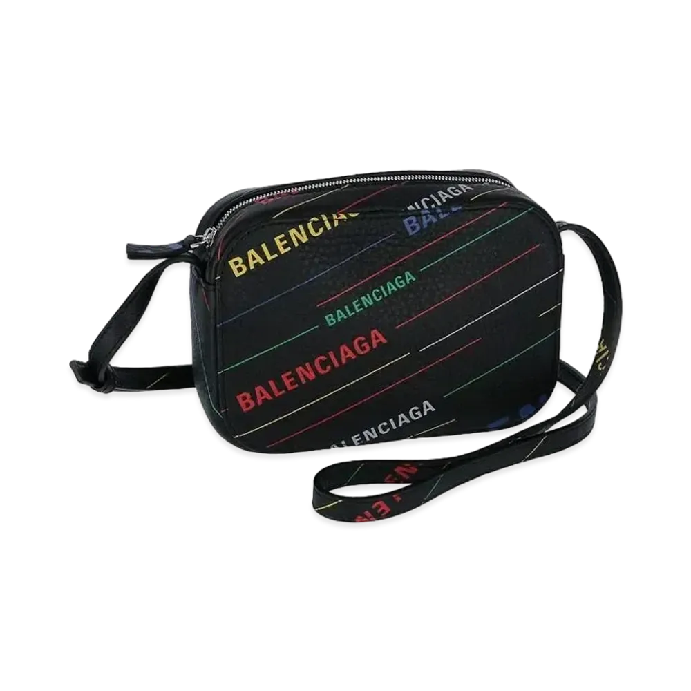 バレンシアガ エブリデイ カメラバッグ XS オールオーバー ショルダーバッグ "ブラック" 552372D6WFN1072
