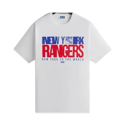 Kith x The New York Rangers New York To The World Vintage Tee "White"