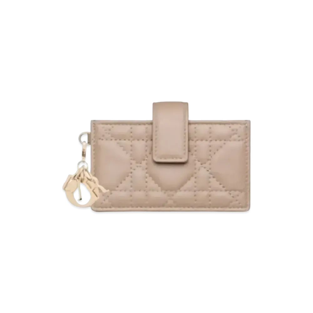 Dior Card Holder "Hazelnuts"
