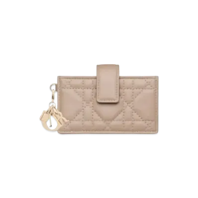 Dior Card Holder "Hazelnuts"
