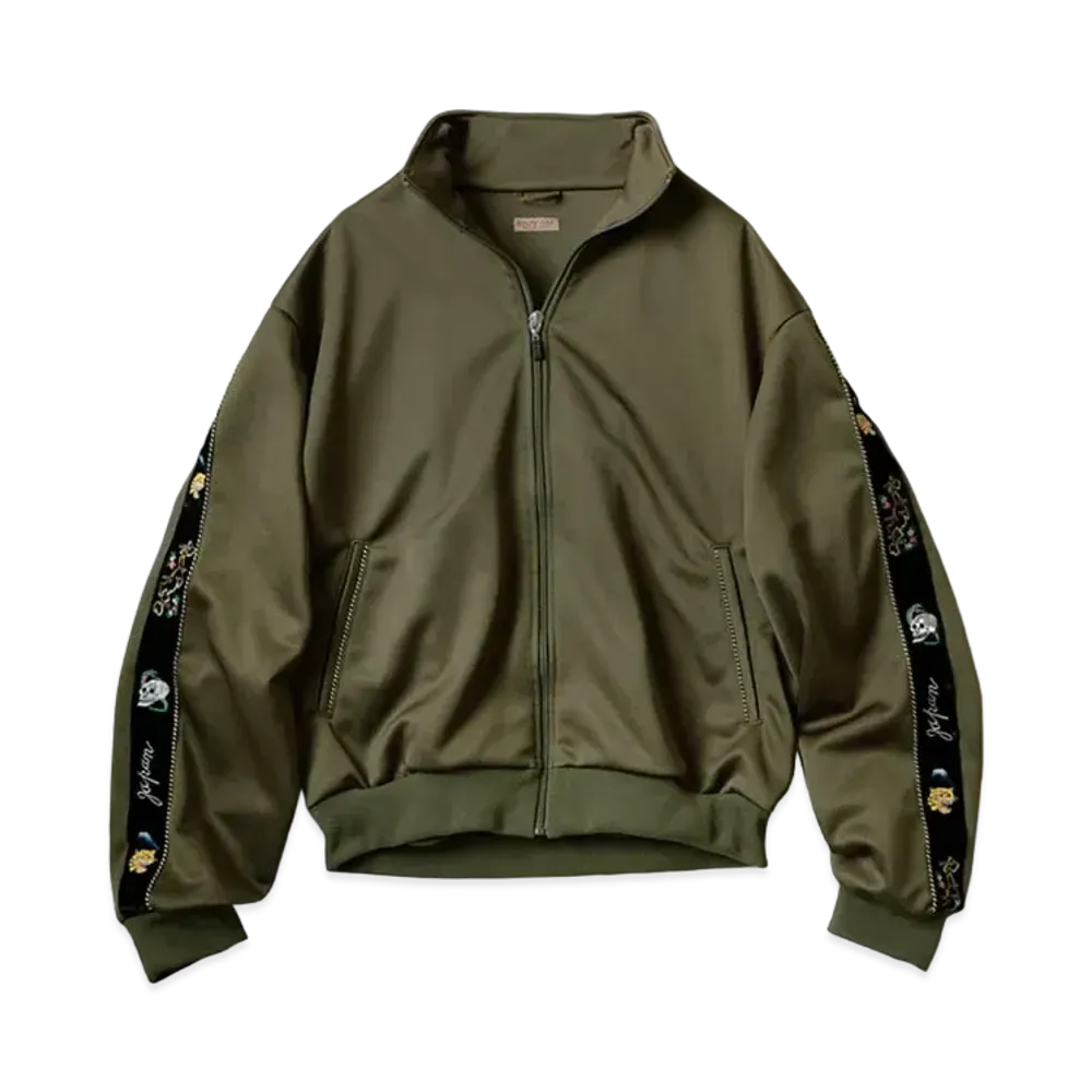 KAPITAL SKA TAPE JERSEY SWEAT BULLSON "Khaki"