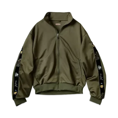 KAPITAL SKA TAPE JERSEY SWEAT BULLSON "Khaki"