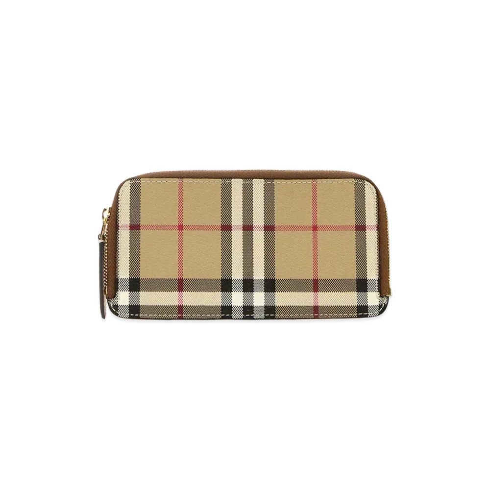 Burberry Women's Printed Canvas Card Holder "Beige"