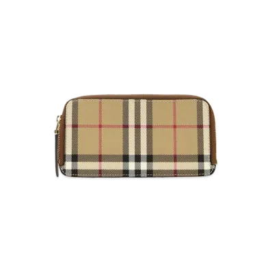Burberry Women's Printed Canvas Card Holder "Beige"