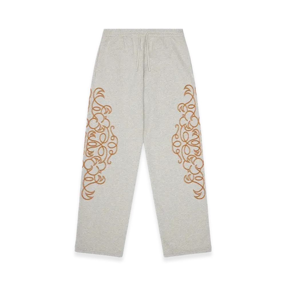 DENIM TEARS Western Embroidered Sweatpants "Grey"