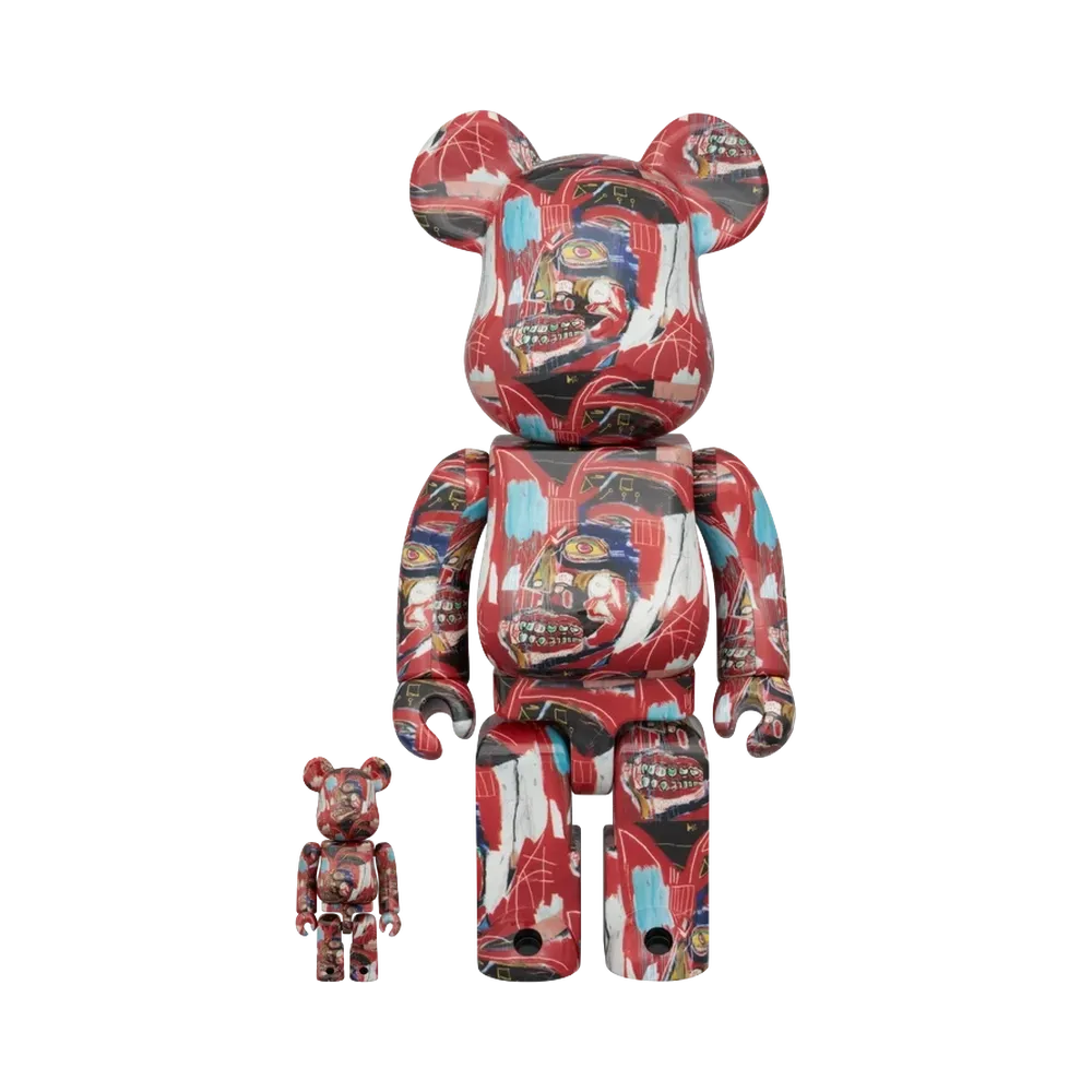 MEDICOM TOY "BEARBRICK" Jean-Michel Basquiat 13Th Ver. 100% & 400%