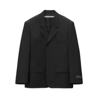 Alexander Wang Wool-Blend Tailored Blazer "Black"