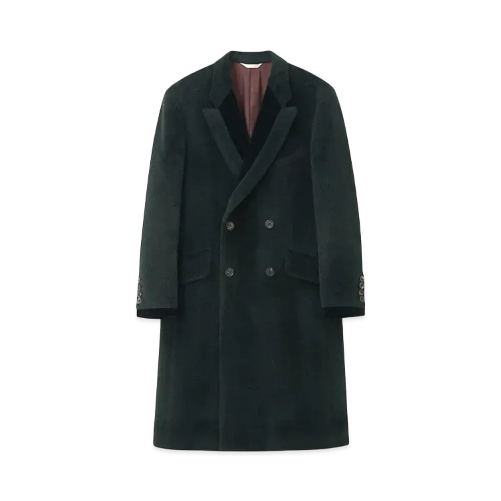 Paul Smith Alpaca Wool Chester Coat "DarkGreen"