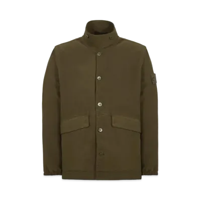 Stone Island A02F3 COTTON MOLESKIN-TC_GHOST PIECE "Military Green"