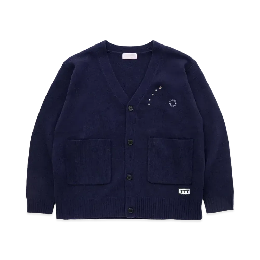 TTT MSW x OLD FOLK HOUSE Studs Cardigan "Navy"