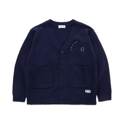 TTT MSW x OLD FOLK HOUSE Studs Cardigan "Navy"