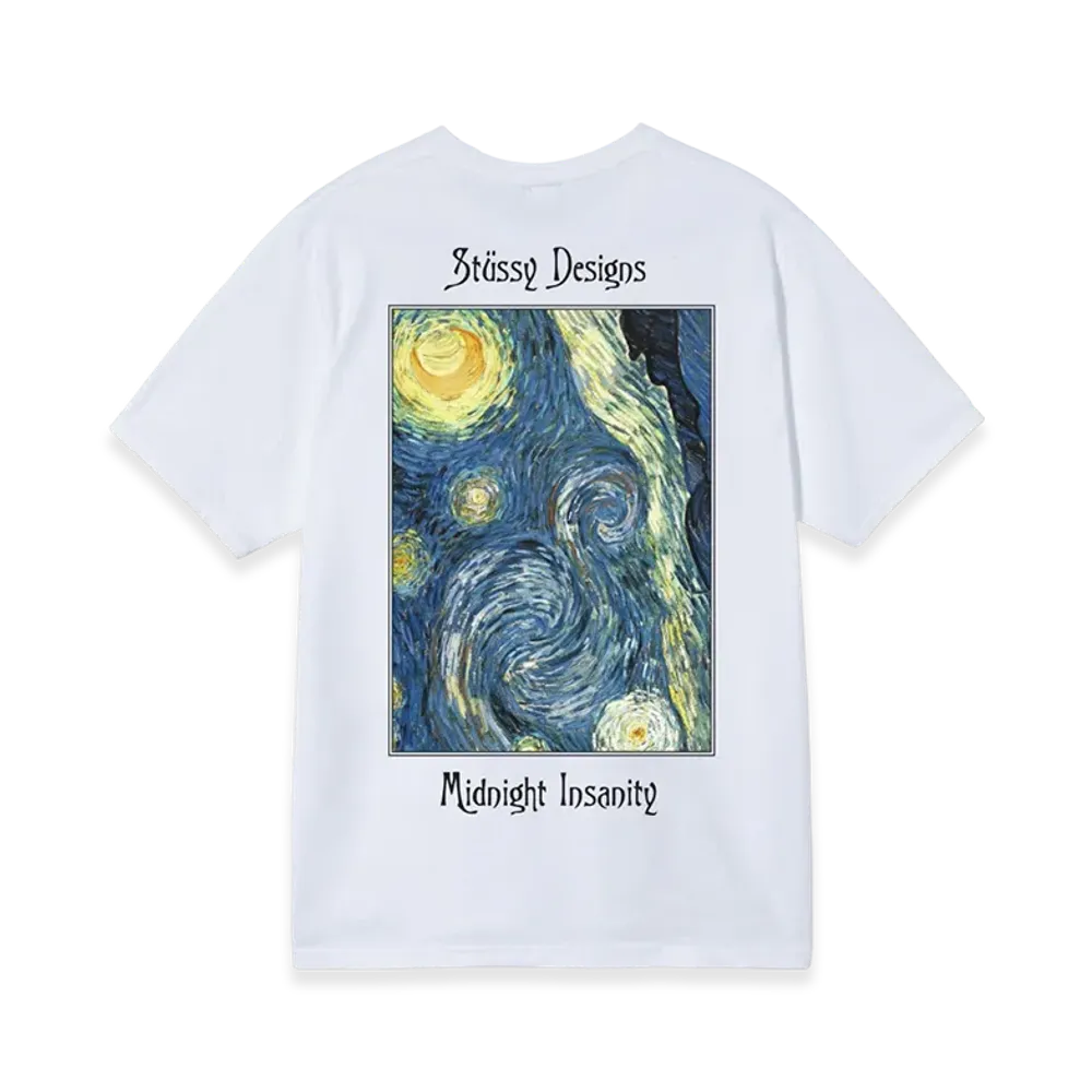 Stussy Midnight Insanity Tee "White"