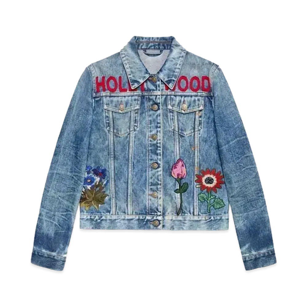 GUCCI Embroidered Denim Jacket