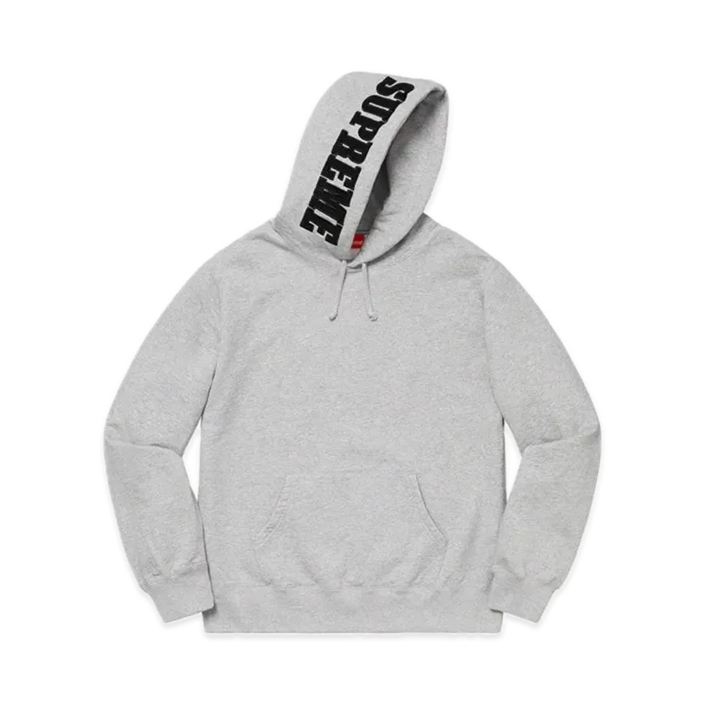Supreme Mirrored Logo Hooded Sweatshirt "Heather Grey"
