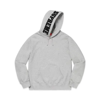 Supreme Mirrored Logo Hooded Sweatshirt "Heather Grey"
