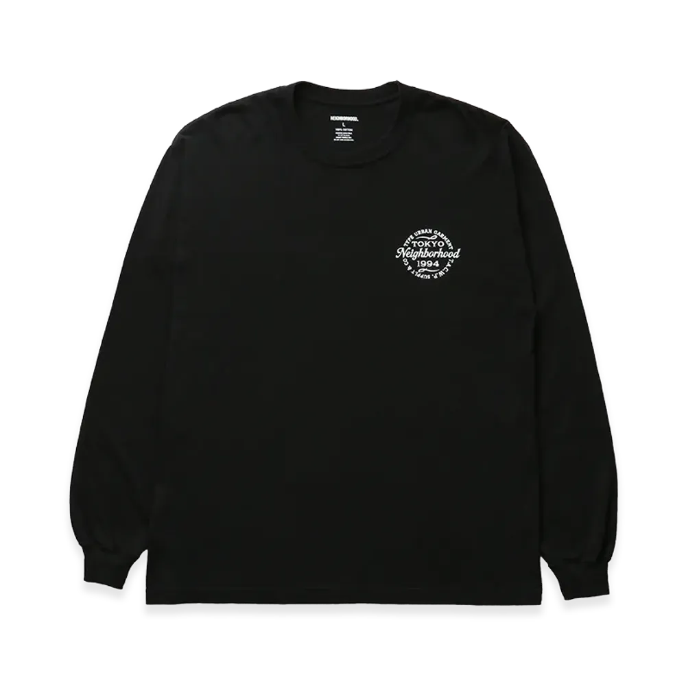 NEIGHBORHOOD NH . Tee LS-4 "Black"