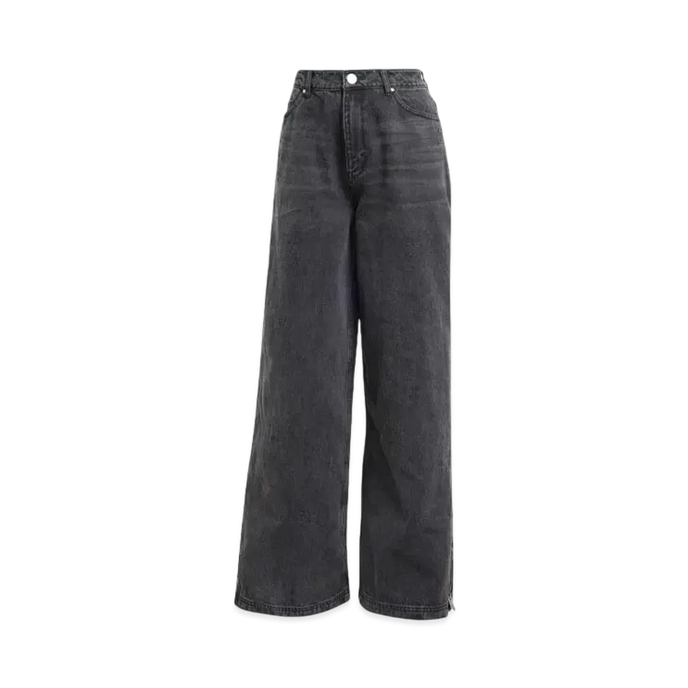 adidas Adilenium Season 3 Zip Washed Denim Pants "Black"