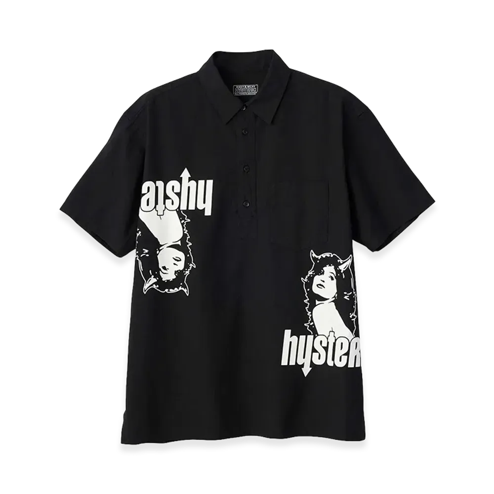HYSTERIC GLAMOUR Devil Woman Pullover Shirt "Black"