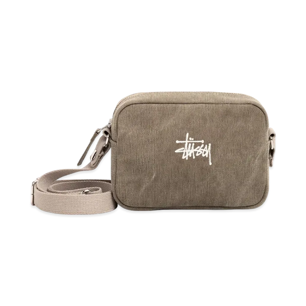 Stussy Waxed Canvas Pouch "Stone"